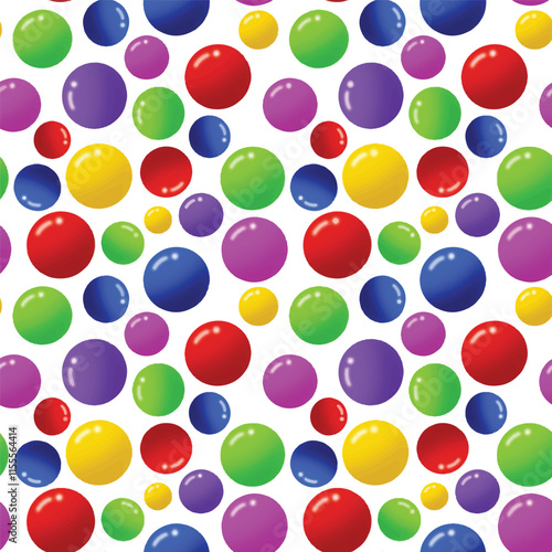 Large circle emoji stickers red smiley background with balls seamless illustration. Mobile bubble shooter game screen shot and pot with character. Funny assets for game user interface design GUI, UI