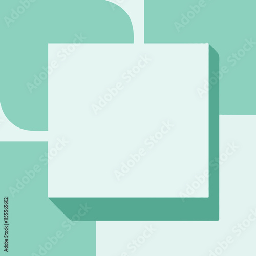 Mint Green Blank Creative Display Background Frame Vector pale aqua seafoam turquoise sleek illustration