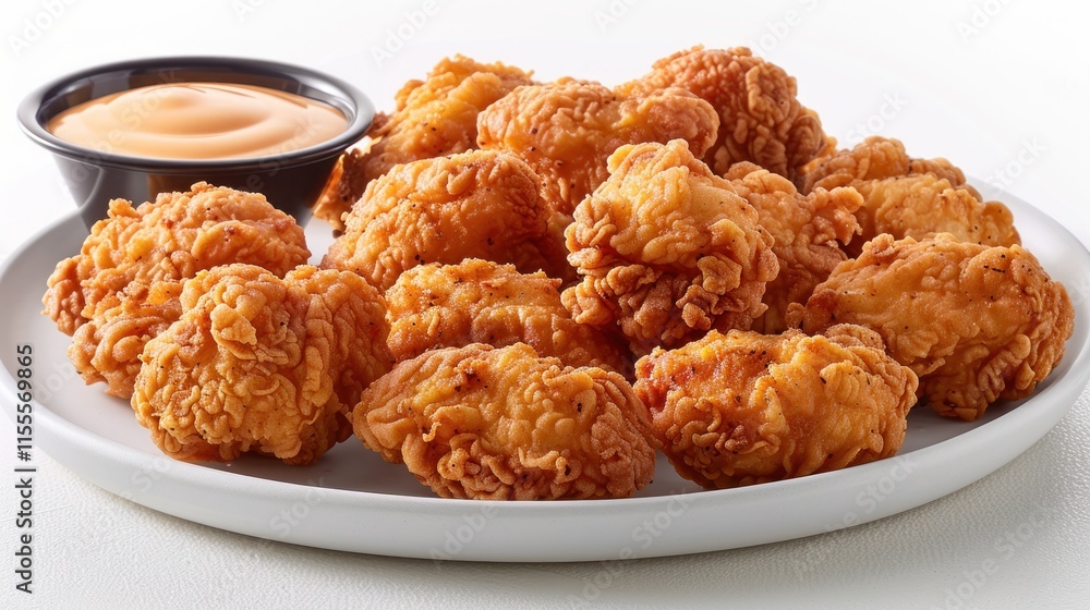 Crispy Chicken Nuggets with Creamy Dipping Sauce Crispy Chicken Nuggets with Creamy Dipping Sauce