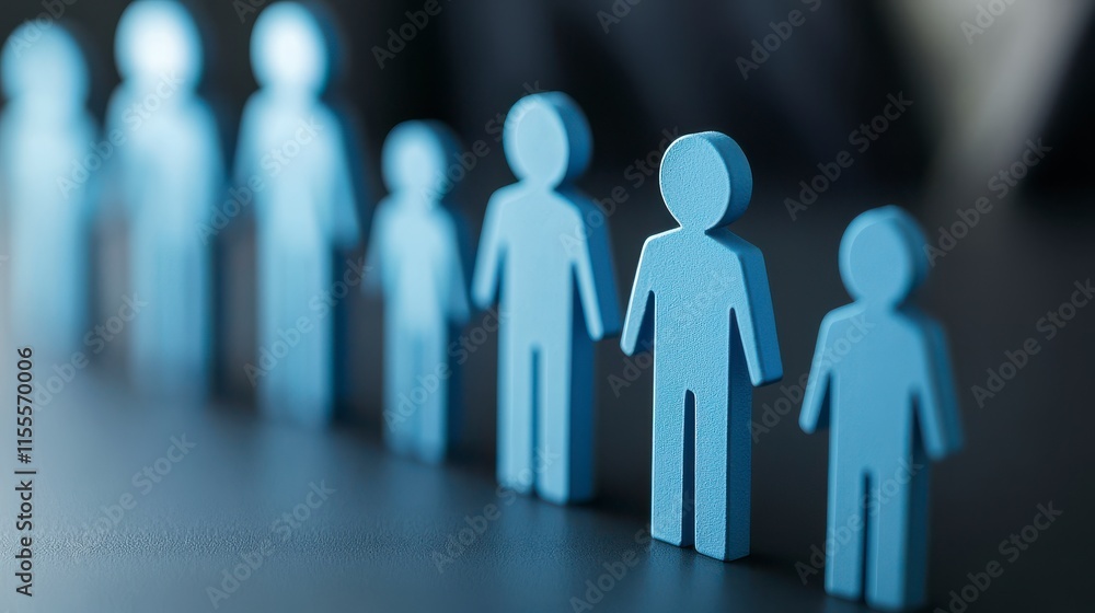 Blue paper cutout figures representing teamwork and collaboration on a dark background, symbolizing unity, partnership, and community engagement for business and social themes. Blue paper cutout figures representing teamwork and collaboration on a dark background, symbolizing unity, partnership, and community engagement for business and social themes.