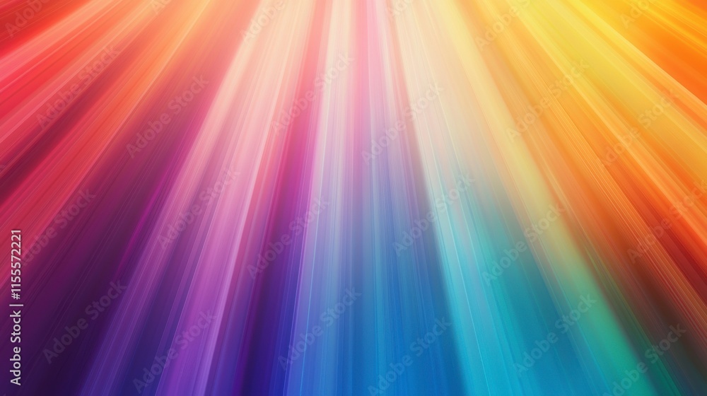 Vibrant Abstract Background with Radiating Light Stripes in Vivid Colors for Creative Projects, Designs, and Modern Artwork Inspiration