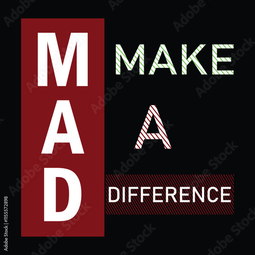 Make a difference-quotes typography t shirt design