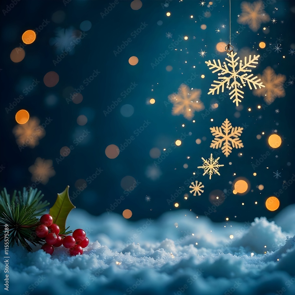 christmas background with christmas tree and snowflakes christmas background with christmas tree and snowflakes