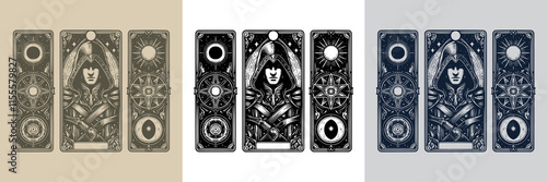 assassin tattoo design featuring daggers