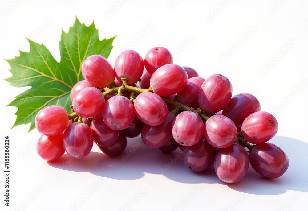 Red Grape Bunch with Leaf
Red Grape Bunch with Leaf