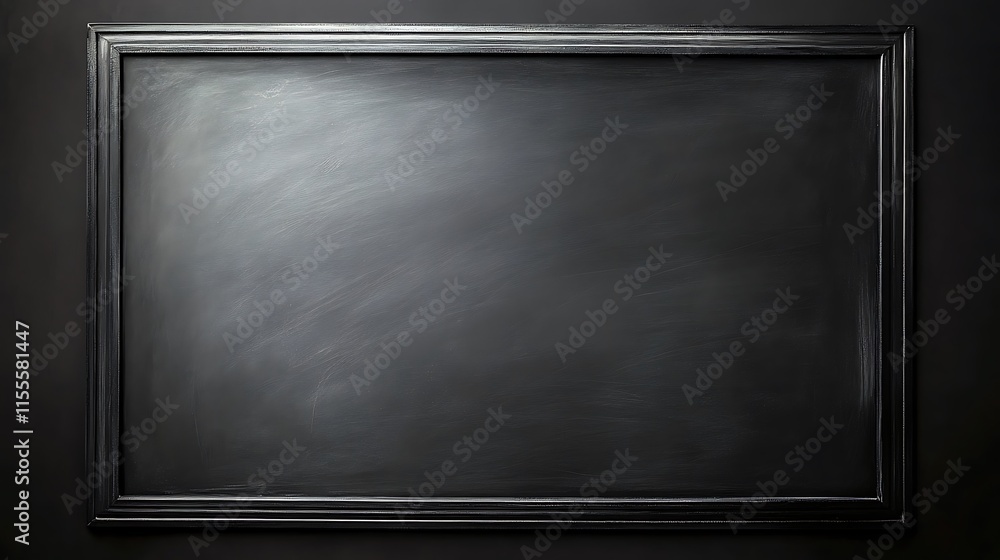 Empty blackboard surface with a matte finish and uniform dark tone Empty blackboard surface with a matte finish and uniform dark tone