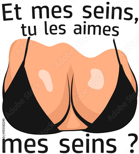 mes seins aime humour couple nichon coquin sexe