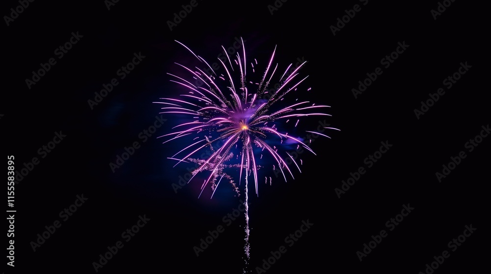 fireworks on black background