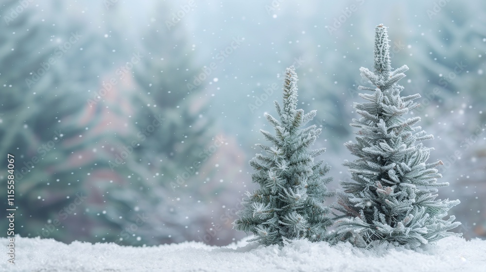 Christmas tree in the forest Christmas tree in the forest