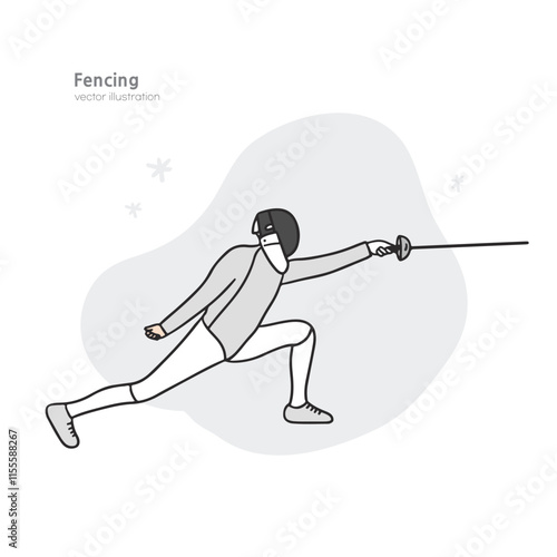 Fencer Hand Illustration