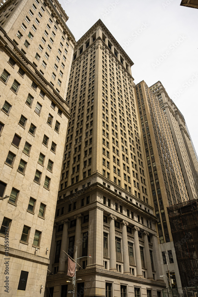 Equitable Building facade and exterior in the Financial District, Manhattan Equitable Building facade and exterior in the Financial District, Manhattan
