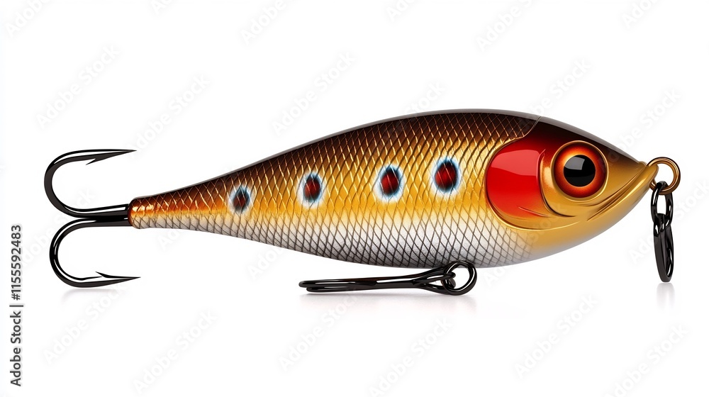 Colorful Fishing Lure with Metal Hooks and Treble for Freshwater Angling Colorful Fishing Lure with Metal Hooks and Treble for Freshwater Angling
