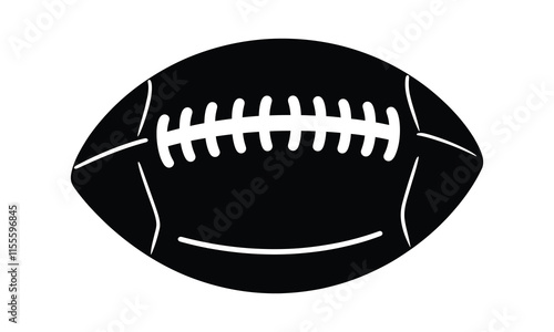 American football  icon, silhouette, outline, vector, illustration, isolated on a white background