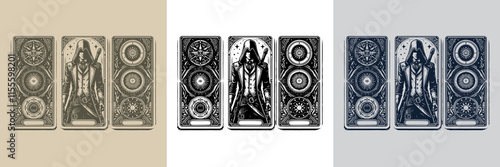 assassin playing card tattoo design