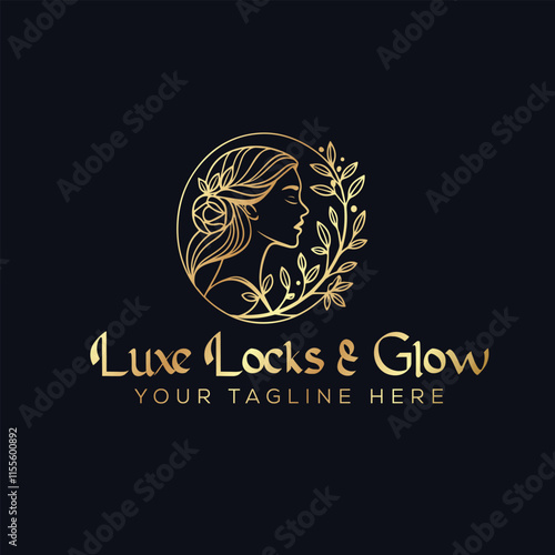 natural beauty logo design for cosmetic brand, spa logo.