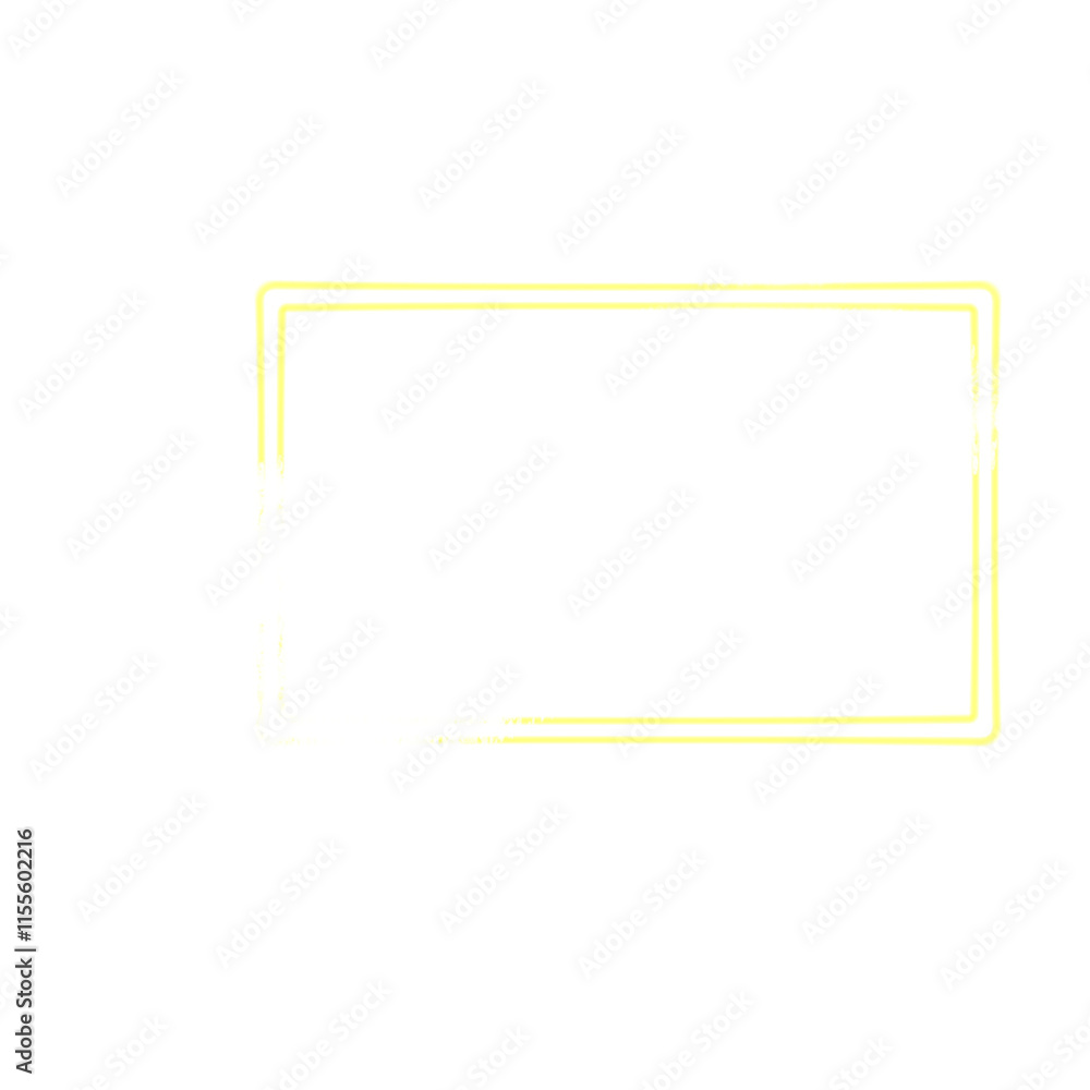 overlapping yellow rectangular frame with a white brush stroke overlapping yellow rectangular frame with a white brush stroke