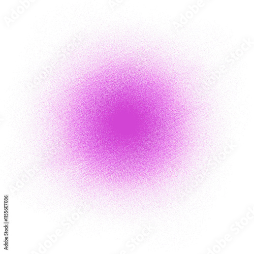 Pink grainy circle overlay- color gradient - circle diffused effect element - pink sponge isolated	