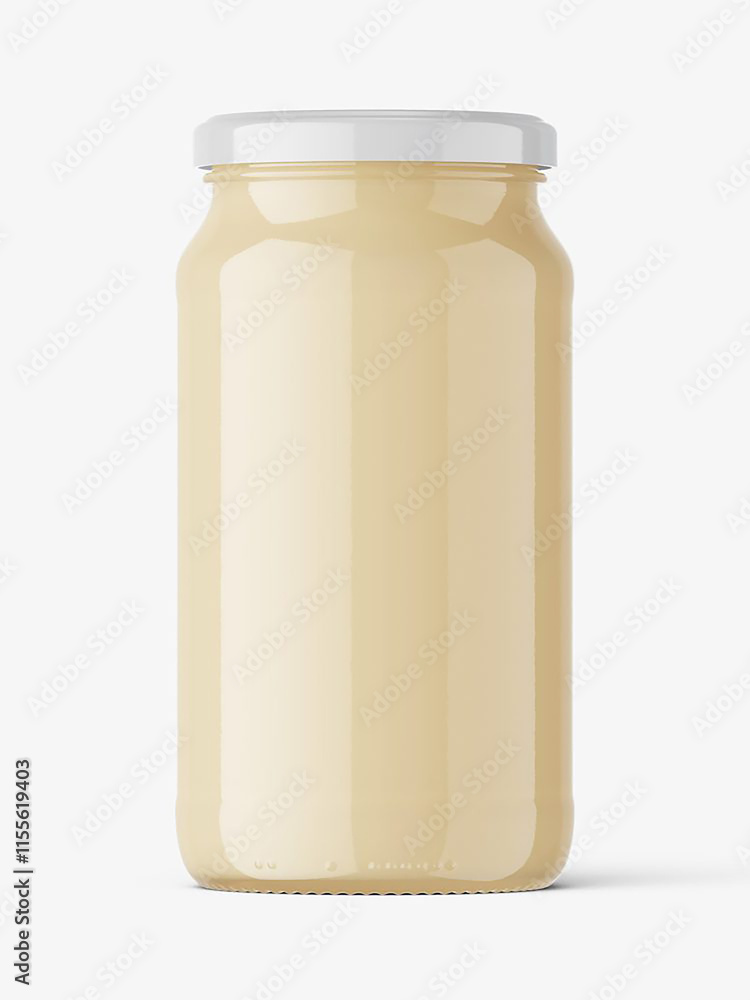 cosmetic and food jar mockup