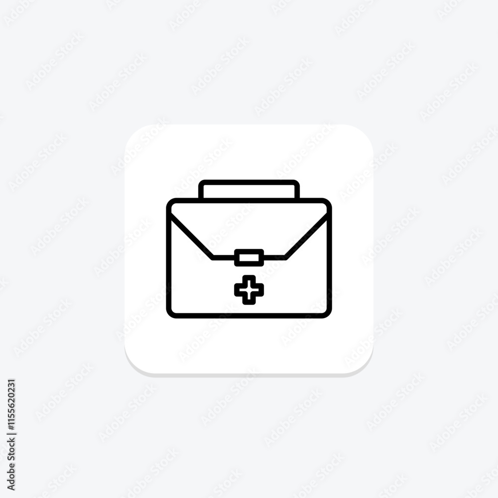 Medical Box line icon , vector, pixel perfect, illustrator file Medical Box line icon , vector, pixel perfect, illustrator file