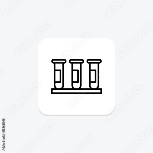 Blood Test line icon , vector, pixel perfect, illustrator file