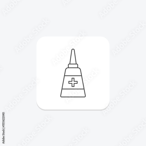 Decongestant thinline icon , vector, pixel perfect, illustrator file