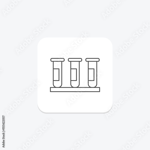 Blood Test thinline icon , vector, pixel perfect, illustrator file