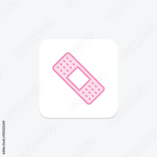 Bandage duotone line icon , vector, pixel perfect, illustrator file