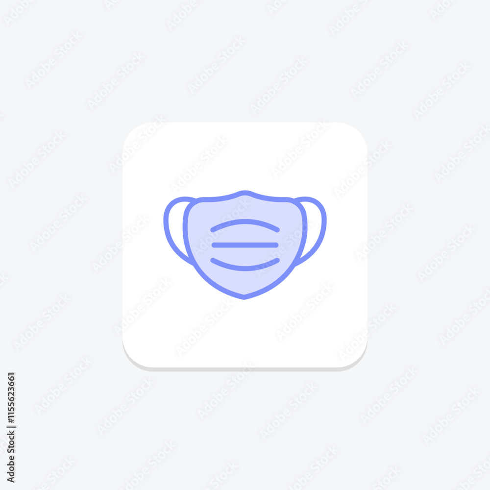 Mask duotone line icon , vector, pixel perfect, illustrator file Mask duotone line icon , vector, pixel perfect, illustrator file