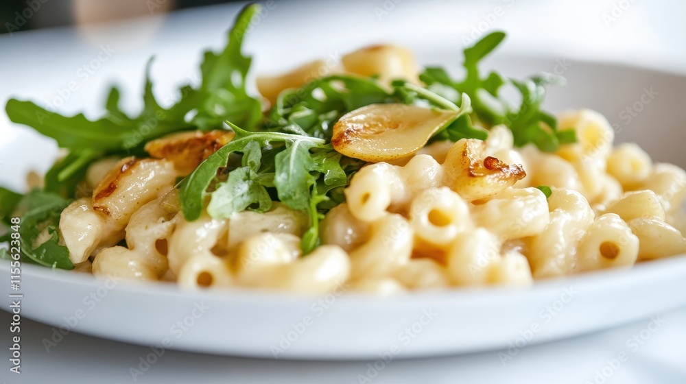 Creamy Macaroni Salad with Caramelized Pear Slices Creamy Macaroni Salad with Caramelized Pear Slices