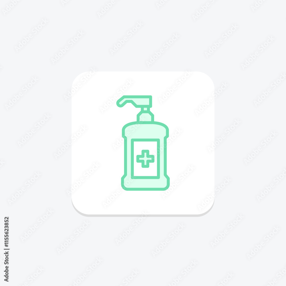 Antiseptic duotone line icon , vector, pixel perfect, illustrator file Antiseptic duotone line icon , vector, pixel perfect, illustrator file