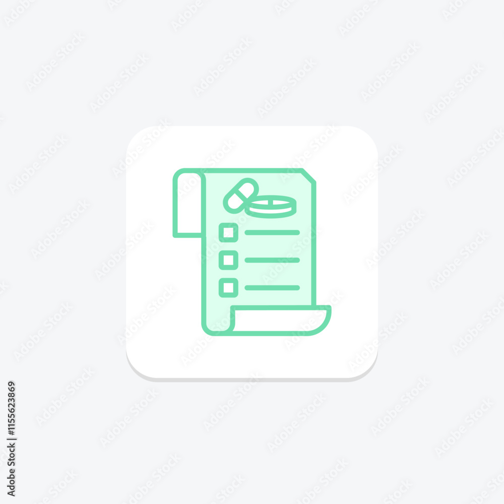 Invoice duotone line icon , vector, pixel perfect, illustrator file Invoice duotone line icon , vector, pixel perfect, illustrator file