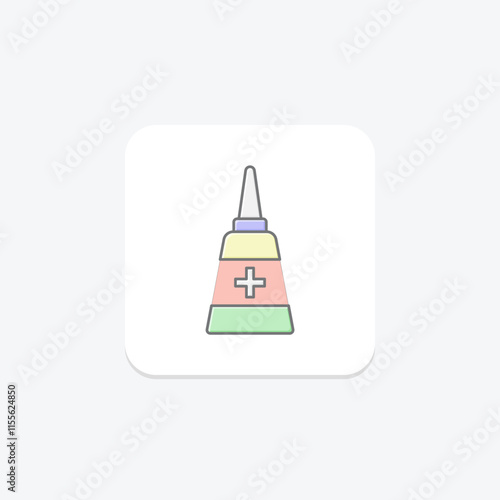 Decongestant lineal color icon , vector, pixel perfect, illustrator file