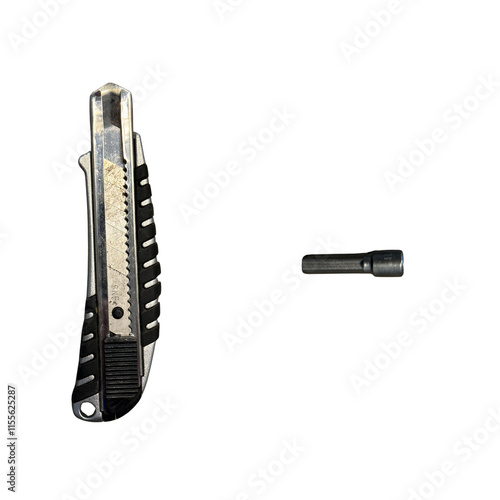 Photo of closed-jaw pliers on a white background