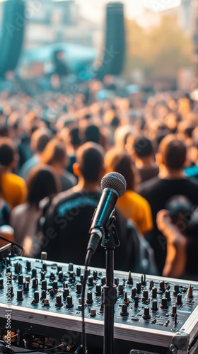Gathering of individuals in a dimly lit venue during a collective event