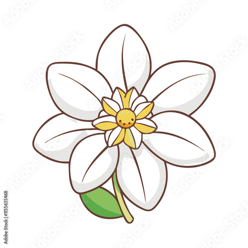anemopsis yerba mansa icon, flower line art, flower icon - Minimalistic black outline illustration of anemopsis yerba mansa flower, perfect for icons, logos, and floral-themed designs.

