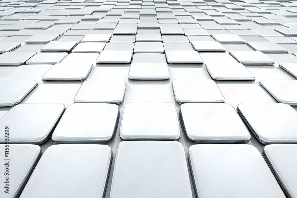 Abstract 3D White Blocks Background Abstract 3D White Blocks Background