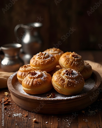 Kleicha Pastries Filled with Dates photo