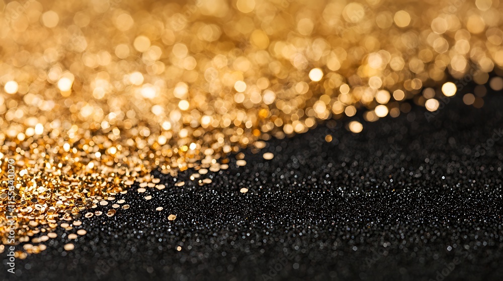 Abstract gold and black glitter texture. Abstract gold and black glitter texture.