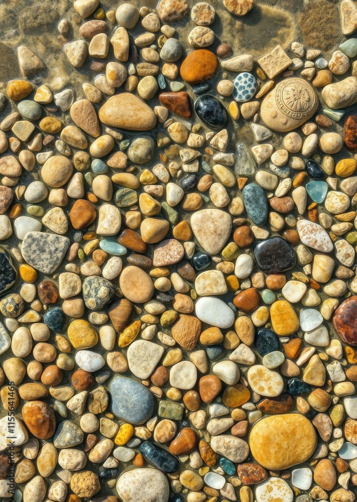 Beach Wallpaper of Natural texture background colorful sea stones in water top view beach wallpaper Ultra realistic Photorealistic Beach Wallpaper of Natural texture background colorful sea stones in water top view beach wallpaper Ultra realistic Photorealistic