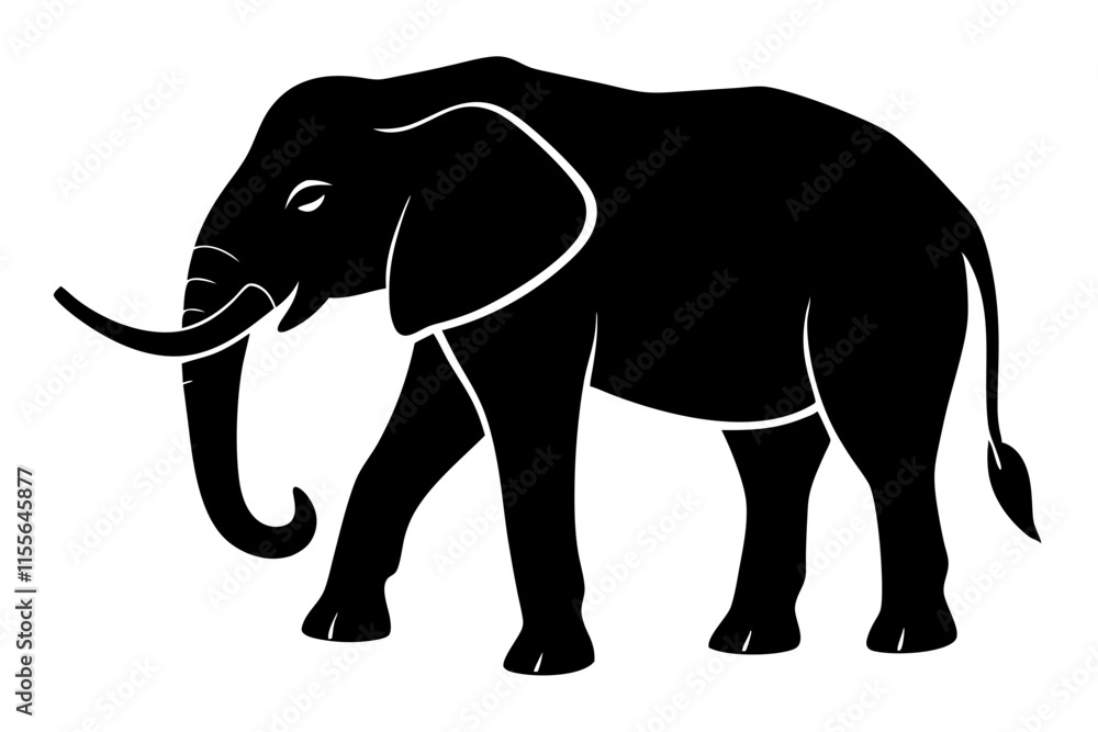 Elephant Animal Silhouette Vector Design Elephant Animal Silhouette Vector Design