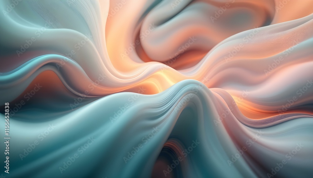 Flowing Organic Shapes with Dynamic Lines