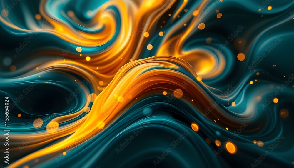 Flowing Organic Shapes with Dynamic Lines