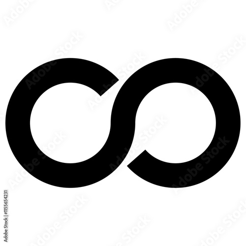 Inifinity Loop Icon Sign Symbol Vector Illustration photo