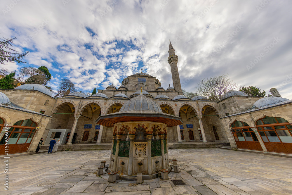 Sokollu Mehmed Pasha Mosque is a 16th C Ottoman mosque, designed by the architect Mimar Sinan and noted for the fine quality of the Iznik tiles on the walls