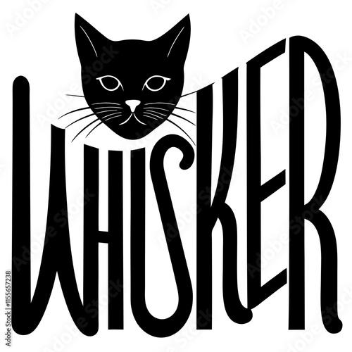 t shirt design of Whiskers