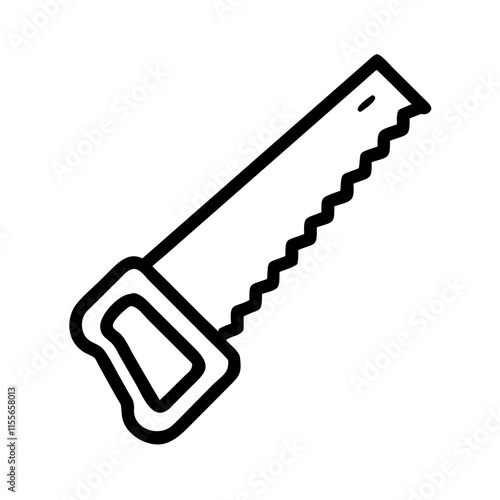 hand saw icon design