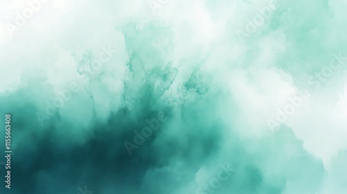 Abstract watercolor tones blending teal blue and green into dynamic fluid textures