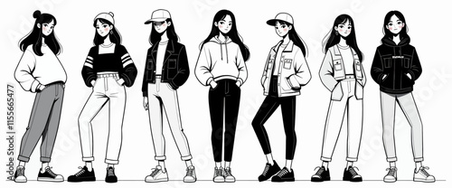 Seven Youth Styles in Casual Outfits