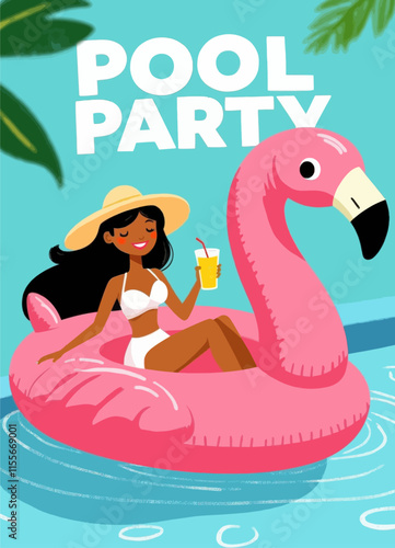 Pool Party with Flamingo Floatie