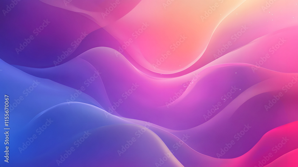 Abstract Colorful Waves Flowing Seamlessly Together Abstract Colorful Waves Flowing Seamlessly Together
